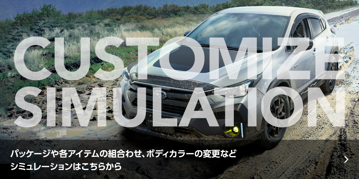 クロストレックアクセサリーシミュレーション